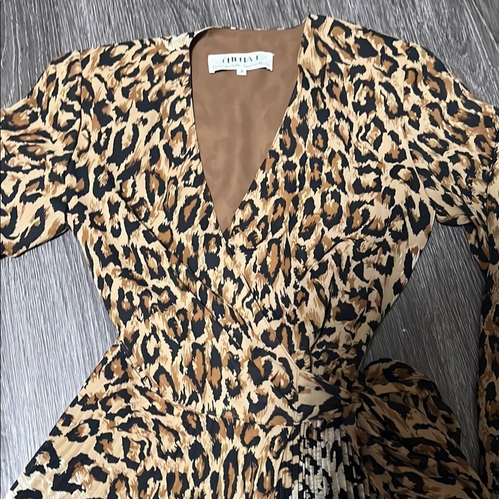 Chetta B Brown and Black Wrap Sundress - Picture 6 of 8